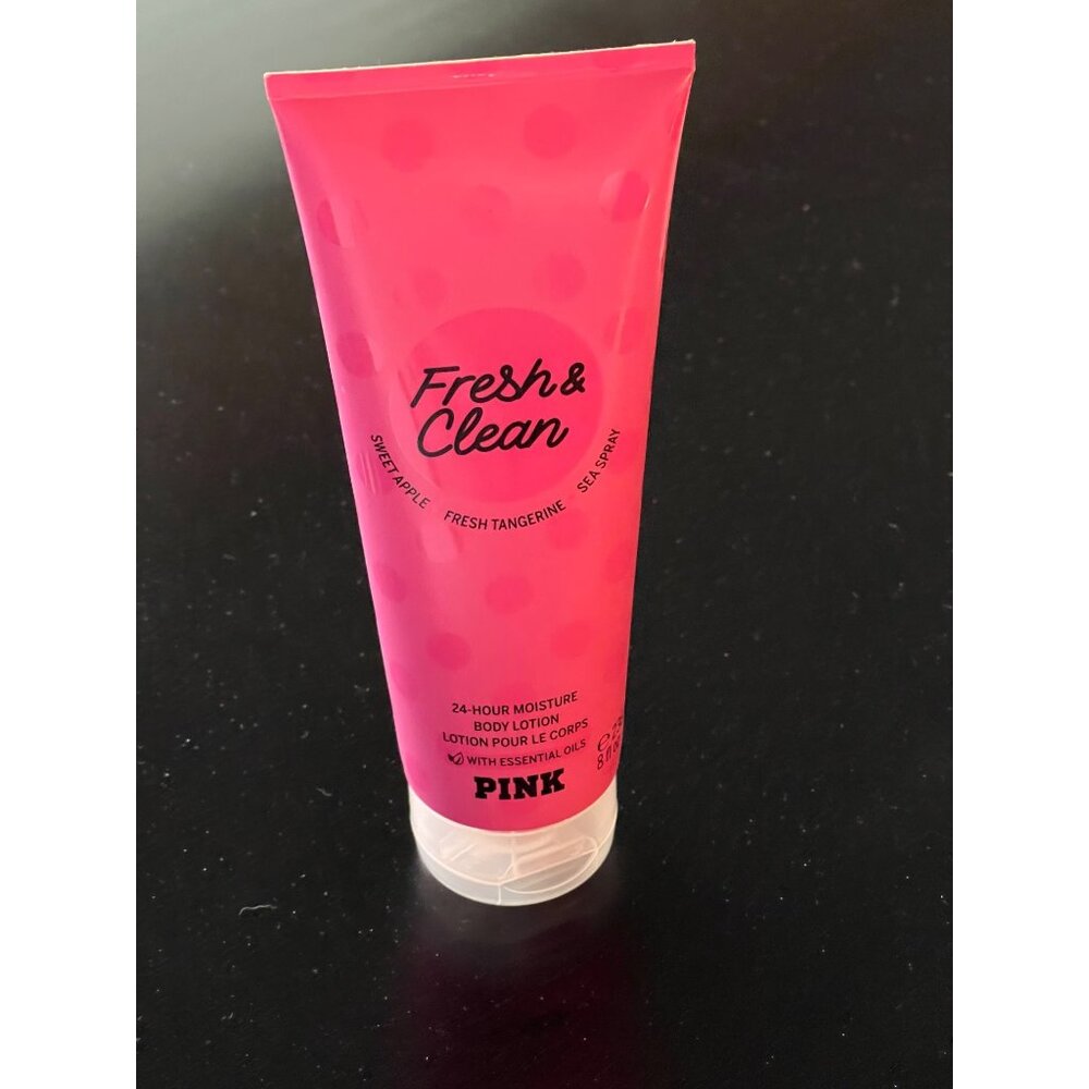 Victoria's Secret Pink Fresh & Clean Hand & Body Lotion, 8 Oz Essential Oils